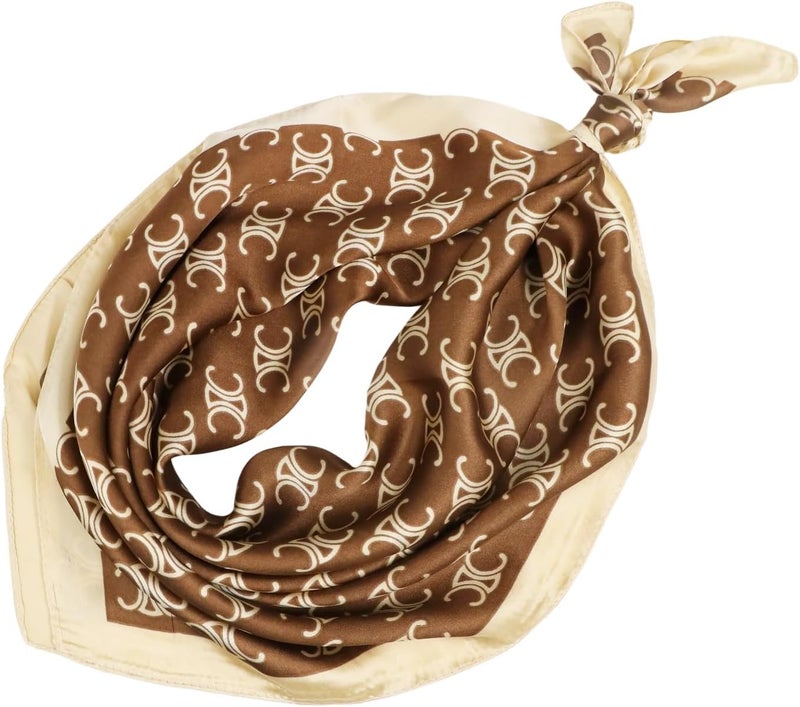 vimate Head Scarf for Women Hair 27'' Square Satin Silk Feeling Bnadana Neck Scarf Handbag Accessories Etc - Image 4